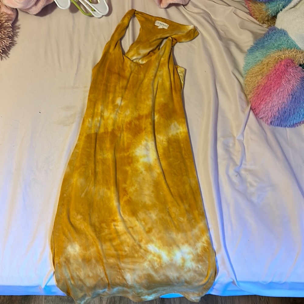 Mustard knee length dress!